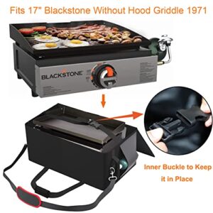 17 Inch Griddle Carry Bag for Blackstone 1971 17 Inch Grill Table Top Griddle Without Hood Lid, Fits Blackstone 17" Grill Griddle with Grill Cover Carrying Bag