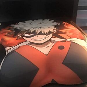 fonyell My Hero Academia 3D Anime Mouse Pad with Wrist Support Cartoon Silica Gel Wrist Rest Cushion Pain Relief for Gaming Office (Bakugou Katsuki)