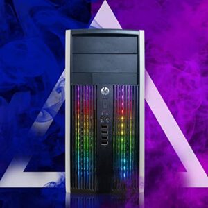 HP RGB Gaming PC Desktop Computer - Intel Quad I7 up to 3.8GHz, 16GB Memory, 256G SSD + 3TB, GeForce GTX 1660 Super 6G GDDR6, RGB Keyboard & Mouse, WiFi & Bluetooth 5.0, Win 10 Pro (Renewed)