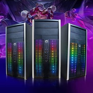 HP RGB Gaming PC Desktop Computer - Intel Quad I7 up to 3.8GHz, 16GB Memory, 256G SSD + 3TB, GeForce GTX 1660 Super 6G GDDR6, RGB Keyboard & Mouse, WiFi & Bluetooth 5.0, Win 10 Pro (Renewed)