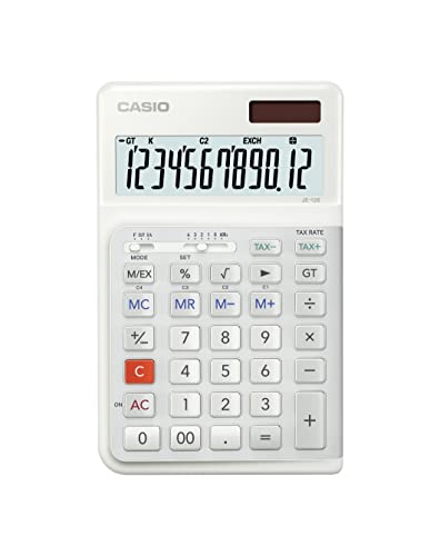 Casio JE-12E 12-Digit Ergonomic Business Calculator Small