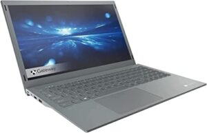 gateway 15.6" fhd ultra slim laptop, quad-core pentium silver n5030 up to 3.1ghz, 4gb ram, 128gb emmc, wifi, bluetooth, hugo tech mart, charcoal, win11 (renewed)