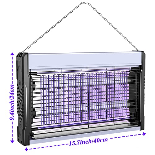 Neijiaer Bug Zapper 3200V Electric Mosquito Zapper Outdoor Fly Zapper Indoor with Hanging Function USB-Powered Mosquito Killer with Removable Tray Insect Killer with Light Trap for Fly Gnat Moth