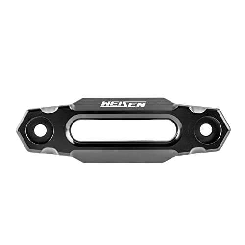 WeiSen ATV 4 7/8" Aluminum Winch Fairlead for 2000-3500 LBs, Synthetic Rope Hawse Fairlead 124MM for ATV Winches