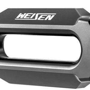 WeiSen ATV 4 7/8" Aluminum Winch Fairlead for 2000-3500 LBs, Synthetic Rope Hawse Fairlead 124MM for ATV Winches