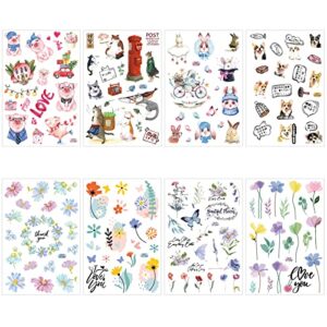rub on transfers for crafts furniture transfers rub on stickers flower plant animal country style rub on transfers decoration for diary album journals diy 8 sheets