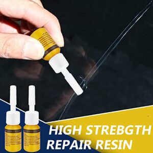 Windshield Repair Kit, Automotive Windshield Chip Repair Kit, Efficient Glass Crack Repair Kit with 4 Bottles Fluid of Resin, Auto Glass Repair Kit for Chips,Cracks,Star-Shaped Crack