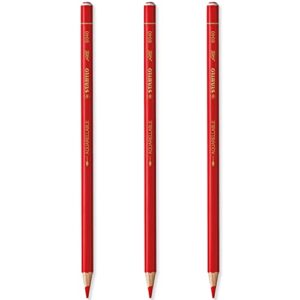 stabilo all watercolour effect pencil pack of 3 pencils - red