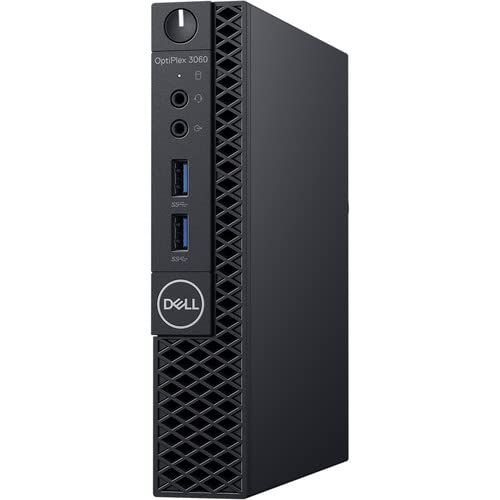 Dell Optiplex 3060 Micro PC, Intel Core i3-8100T, 16GB DDR4 RAM, 256GB NVMe SSD, Win11Pro (Renewed)