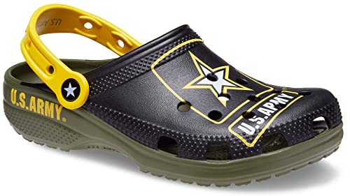 Crocs Unisex Classic United States Military Clogs, Army, 11 US Men