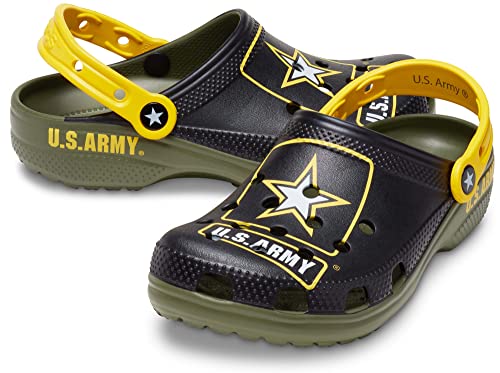 Crocs Unisex Classic United States Military Clogs, Army, 11 US Men