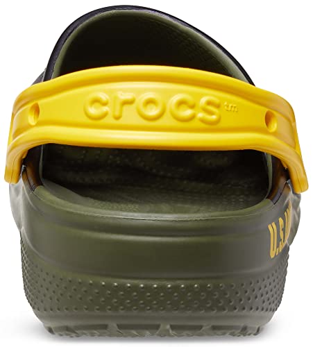 Crocs Unisex Classic United States Military Clogs, Army, 11 US Men