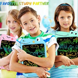 Licootty 10 Inch Colorful LCD Writing Tablet Doodle Board for Kids Girls Boys Baby Toddler Toys Educational Drawing Tablet Doodle Board Dinosaur Toys for Boys 3 4 5 6 7 8 Years Old Gifts (Dinosaur)