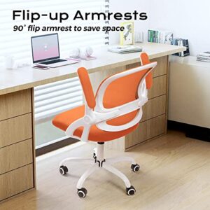 KERDOM Office Chair, Ergonomic Desk Chair, Mesh Computer Chair Height Adjustable, Comfy Swivel Task Chair with Wheels and Flip-up Arms