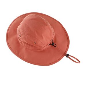 Home Prefer Summer UPF 50+ Men's Sun Hat Wide Brim Fishing Hat Womens Bucket Safari Hat (Burnt Orange)