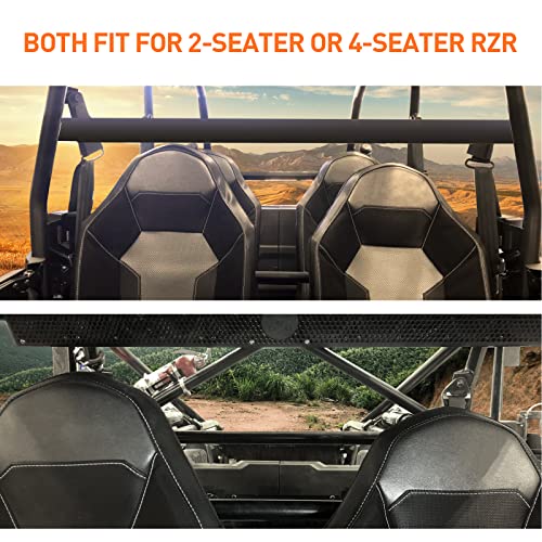 Sresk RZR Seat Base Accessories, 2 Pack UTV RZR Seat Lowering Base Seat Lower 1.5" and Recline 6 Degree Adjustment Bracket For Polaris RZR 800/900 / S 1000 / XP 1000 / XP Turbo/General (Black)