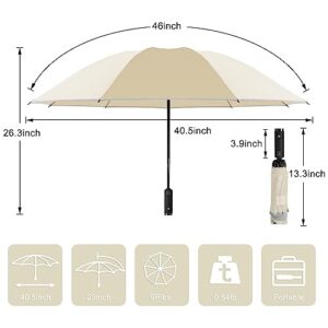 Lejorain Inside Out Umbrella Folding - Inverted LED Umbrella Automatic Open and Close - Women Rain Umbrella Reverse Folding