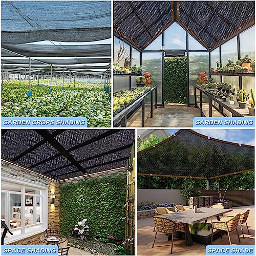 Shade Cloth - for Garden Plants Greenhouse 60-70% Outdoor Sun Shade Sunblock Shade Neting for Chicken Coop Plant Patio Pergola Shade Cover(6x3ft)