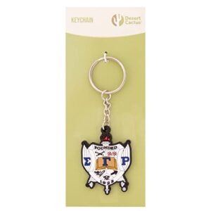 Desert Cactus Sigma Gamma Rho Keychain PVC Material Decorative Keychain Sigma (PVC Keychain - Crest)