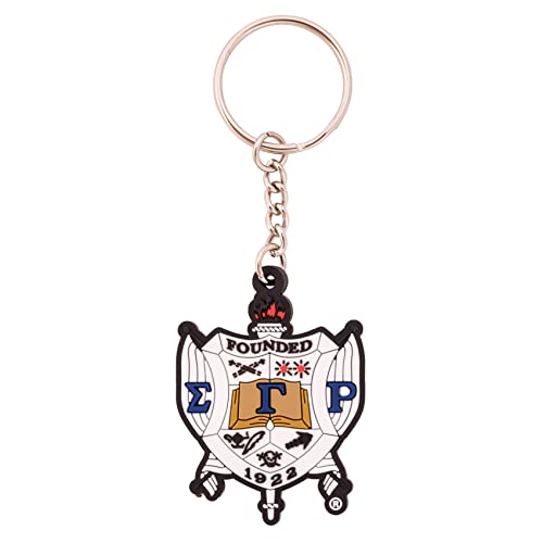 Desert Cactus Sigma Gamma Rho Keychain PVC Material Decorative Keychain Sigma (PVC Keychain - Crest)