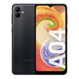 samsung galaxy a04 4g lte (128gb + 4gb) unlocked global worldwide (only t-mobile/mint/tello metro usa market) 6.5" 50mp dual camera + (w/fast car charger) (black)