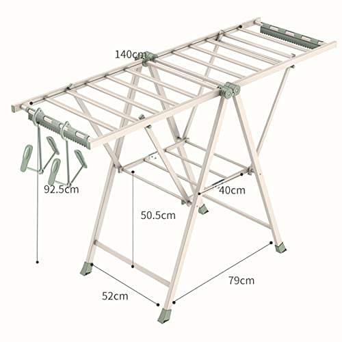 LHX Balcony Home Indoor and Outdoor Folding Clothes Drying Pole Drying Clothes