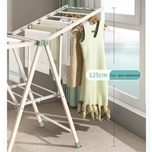 LHX Balcony Home Indoor and Outdoor Folding Clothes Drying Pole Drying Clothes