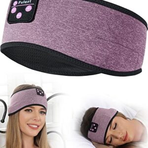 Fulext Bluetooth Headband Headphones, Sleep Headphones For Side Sleepers - Sleeping Comfortable with Thin Speaker Microphone Handsfree Best Gift Ideas Women Men