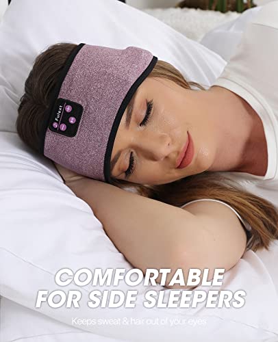 Fulext Bluetooth Headband Headphones, Sleep Headphones For Side Sleepers - Sleeping Comfortable with Thin Speaker Microphone Handsfree Best Gift Ideas Women Men