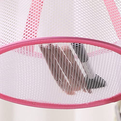 Mini Hanging Drying Net Windproof, Foldable Makeup Brush Puff Drying Mesh Rack Basket with Hook(no lid,purple)