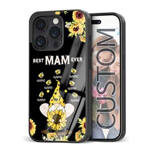 customize name phone cases cute for iphone 11 12 13 14 pro max plus mini xr xs, samsung note 7 8 9 10 20 s21 s22 s23 ultra plus, moto 20 pro lite, pixel 4 5 6 7 pro, lg (bee gnome)