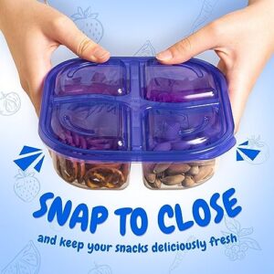 SANOEARTH Snack Containers [7 Packs] Lunch Containers For Kids | Lunchable Container | Snack Containers for Kids | Snack Containers For Adults | 3 Dippers