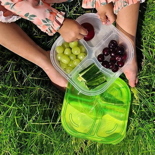 SANOEARTH Snack Containers [7 Packs] Lunch Containers For Kids | Lunchable Container | Snack Containers for Kids | Snack Containers For Adults | 3 Dippers