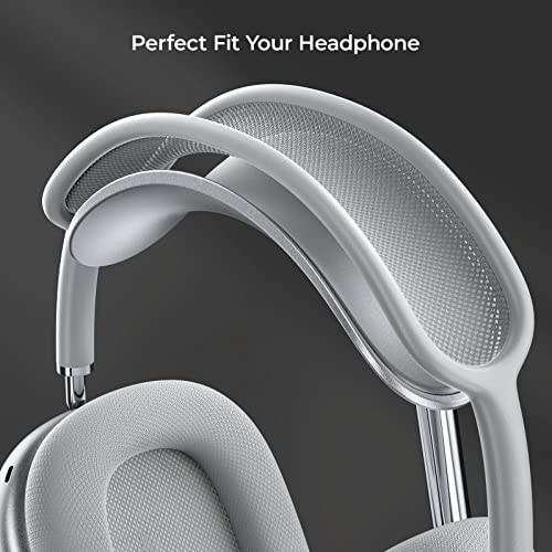 BENKS Headphone Stand, Airpods Max Stand, Desktop Headset Holder, Gaming Headset Accessories, Desk Earphone Stand for AirPods Max, Beats, Bose, Sony, Senheiser (White, Headphone Stand)