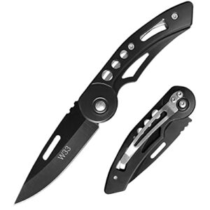 vifunco edc folding pocket knife for men, small keychain knife with clip, stainless steel key knife/box cutter knife for women, compact pocket knives for outdoor survival camping, gifts for dad