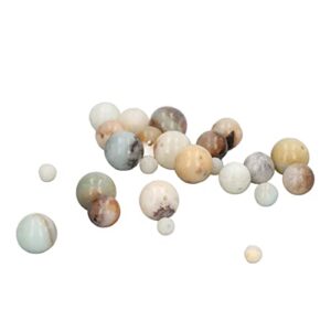 Natural Crystal Beads Stone Amazonite, Natural Matte Jade Stone Round Loose Semi Gemstone Beads for Jewelry Making, Crystal Jewelry Making Kit