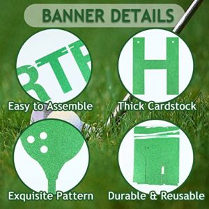 Golf 30th Birthday Party Decoration Supplies for Men Thir-tee Golf Happy Birthday Banner Bunting Golf Party Garland for Golfer Fans Sports Themed Party Decorations Supplies