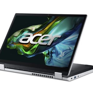 Acer Aspire 3 Spin 14 Convertible Laptop | 14" 1920 x 1200 IPS Touch Display | Intel Core i3-N305 | Intel UHD Graphics | 8GB LPDDR5 | 128GB SSD | Wi-Fi 6 | Windows 11 Home in S mode | A3SP14-31PT-37NV