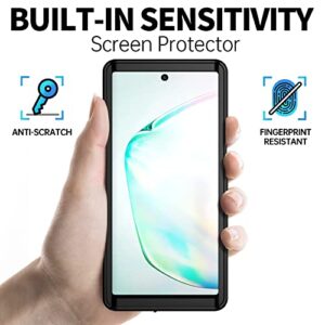 BEASTEK for Samsung Galaxy Note 10 Plus Waterproof Case, NRE Series Shockproof IP68 Certified Case with Built-in Screen Protector Heavy Duty Cover, Galaxy NOTE10 Plus 6.8 inch (Teal)