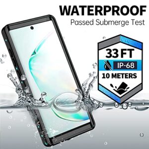 BEASTEK for Samsung Galaxy Note 10 Plus Waterproof Case, NRE Series Shockproof IP68 Certified Case with Built-in Screen Protector Heavy Duty Cover, Galaxy NOTE10 Plus 6.8 inch (Teal)