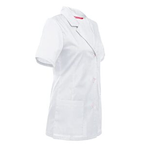 Women's Custom Personalized 29 Inch Consultation Short Sleeve Lab Coat