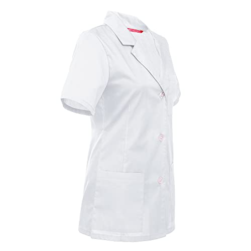 Women's Custom Personalized 29 Inch Consultation Short Sleeve Lab Coat