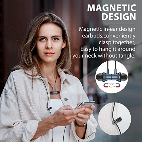 USB C Headphone Type C Earphone Magnetic Wired Earbuds for iPhone 15 Pro Max Samsung A53 A54 Galaxy S23 FE S22 S21 in-Ear Noise Canceling Headset with Microphone for iPad 10 Google Pixel 6a 7a 7 6 8 5