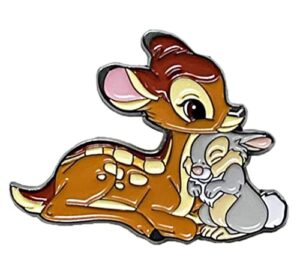 anime bambi lapel pins cute deer brooch enamel pin brooches on clothes badges backpack fashion accessories jewelry gift