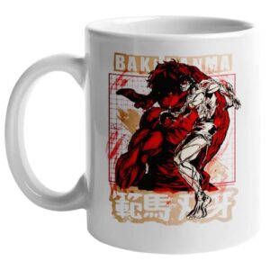 Baki Hanma Anime Mug Gift, White Funny Sarcasm Coffee Cup Novelty