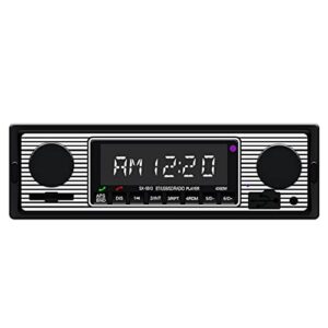 classic bluetooth car stereo, car mp3 smart player vehicle stereo, mp3 fm auto car radio stereo, hands-free calling dual knob audio car multimedia player, support fm/usb/sd/aux