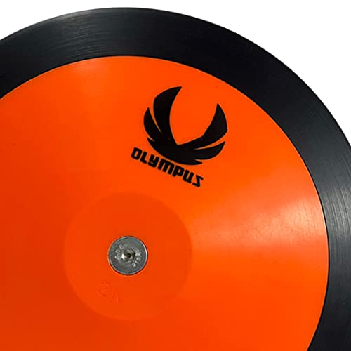 Olympus Podium Discus 2kg -1.6kg - 1kg High-Spin Discus, 80% Rim Weight - World Athletics Approved Track & Field Throwing Discus for High School & College Athletes (1, kilograms)