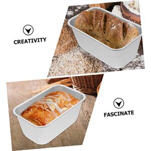 Luxshiny 2pcs Making Non Breads Cakes Gadgets Home Toast Homemade Nonstick Restaurant Meatloaf Molds Kitchen Stick Alloy Household Bakery Pan Loaf Cake Baking Bread Utensils Bakeware
