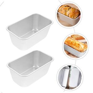 Luxshiny 2pcs Making Non Breads Cakes Gadgets Home Toast Homemade Nonstick Restaurant Meatloaf Molds Kitchen Stick Alloy Household Bakery Pan Loaf Cake Baking Bread Utensils Bakeware