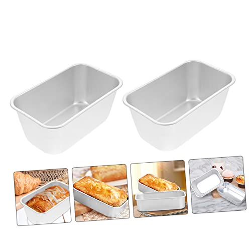 Luxshiny 2pcs Making Non Breads Cakes Gadgets Home Toast Homemade Nonstick Restaurant Meatloaf Molds Kitchen Stick Alloy Household Bakery Pan Loaf Cake Baking Bread Utensils Bakeware